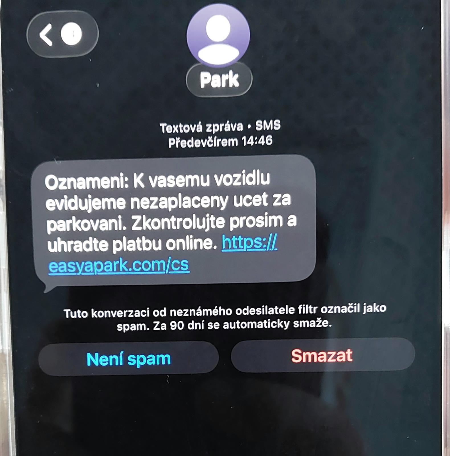 podvodná sms