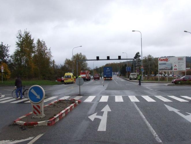 pohled na křižovatku