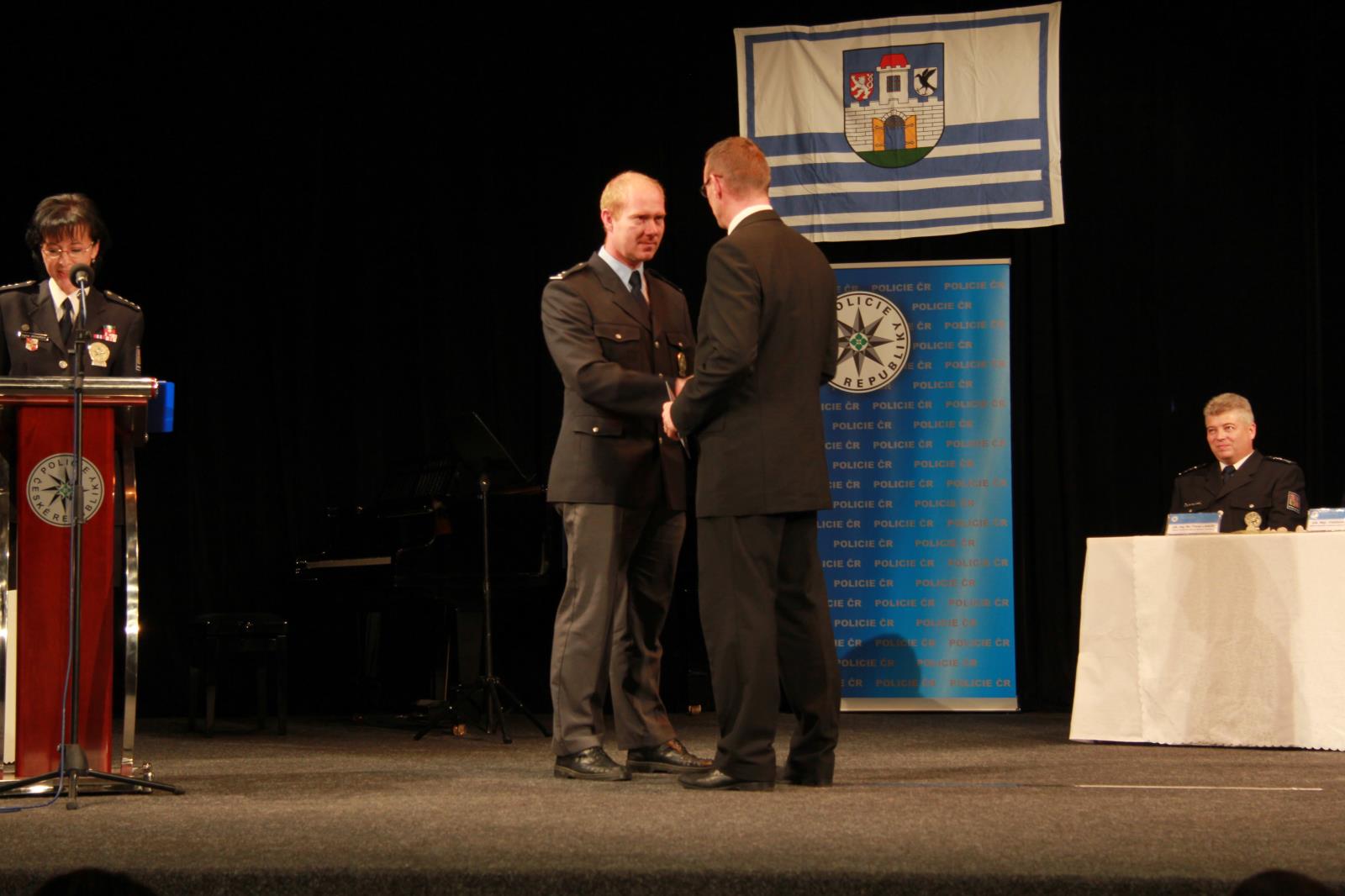 prap. Lukáš Zvěřina, starosta Marek Hotovec