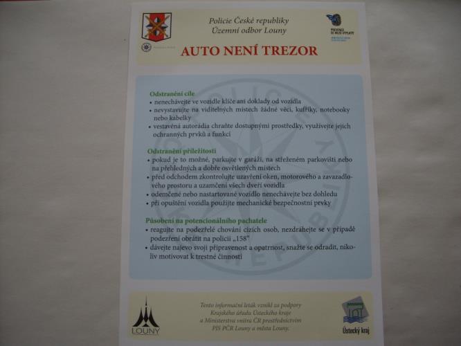 preventivní letáček