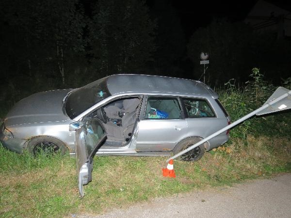 pronásledované vozidlo Audi