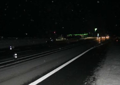 situační snímek na místo nehody - směr Benešov