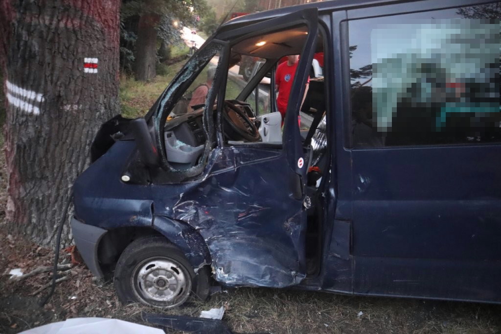 střet motocyklu s tranzitem 1