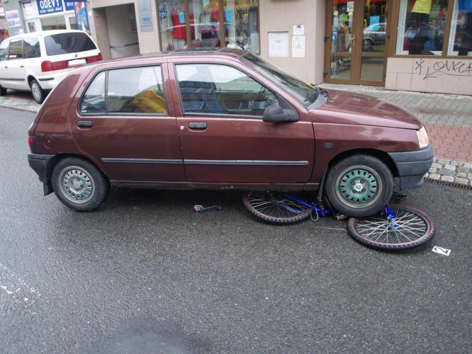 střet s cyklistou