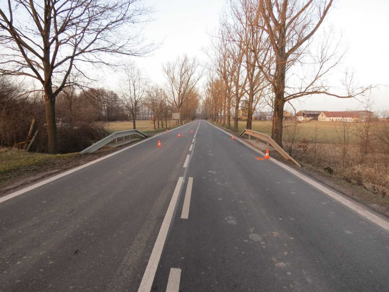střet vozidla s cyklistkou