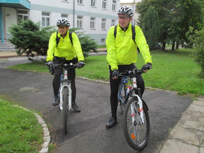 tachovští policisté na kolech