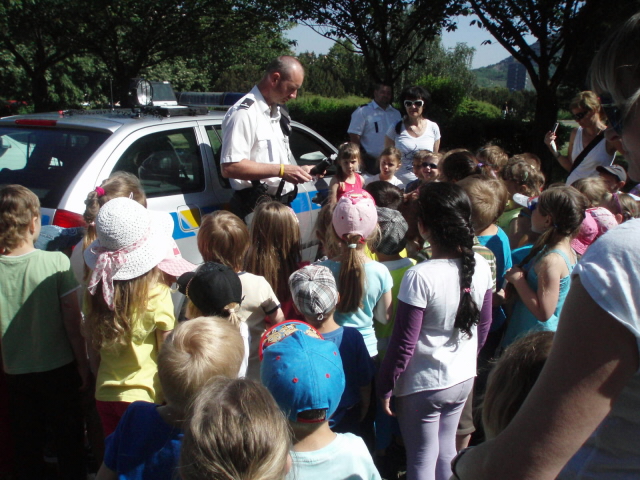 ukázka dopravní policie