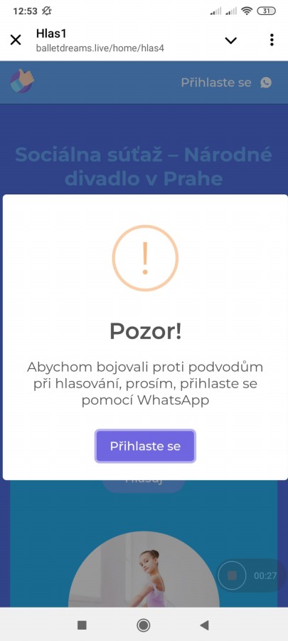 ukázka podvodné komunikace