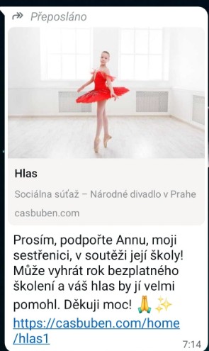 ukázka podvodné komunikace