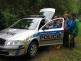 ukázky policejní práce a techniky na letních dětských táborech