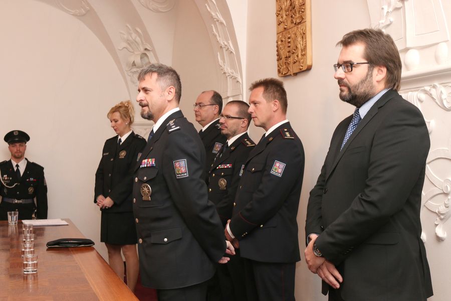 úvodního slova se za vedení krajského ředitelství ujal plk. Machát.jpg