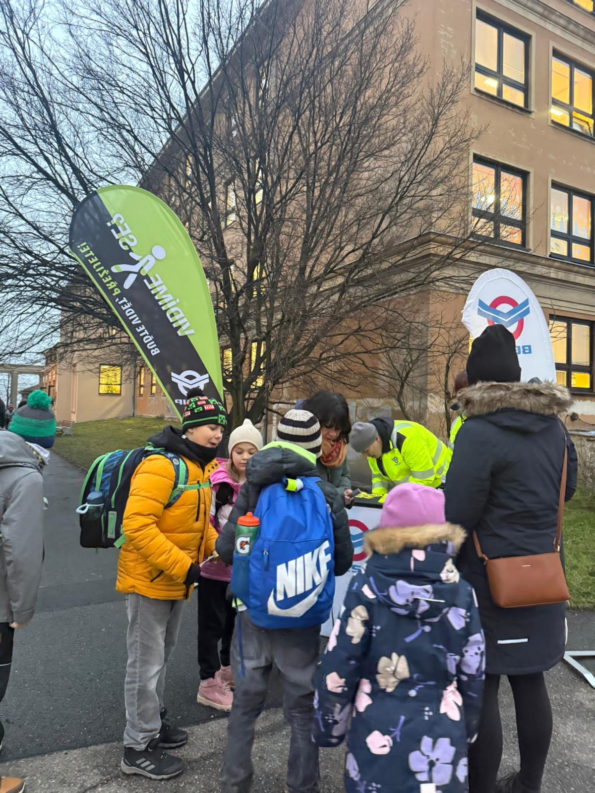 viditelnost chodců v Kladně