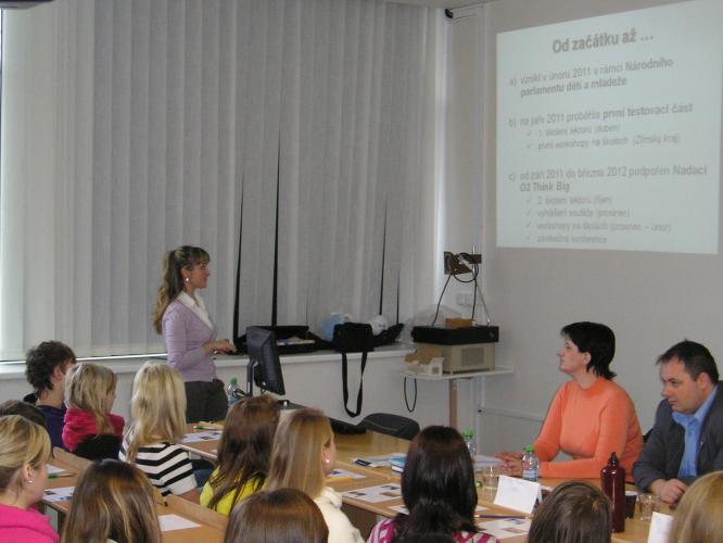 vystoupení garantky projektu