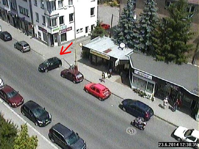 záběr z městského kamerového systému