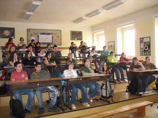 žáci pozorně naslouchali