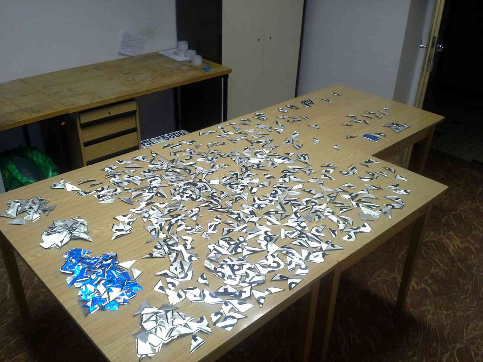 zajištěné registrační značky