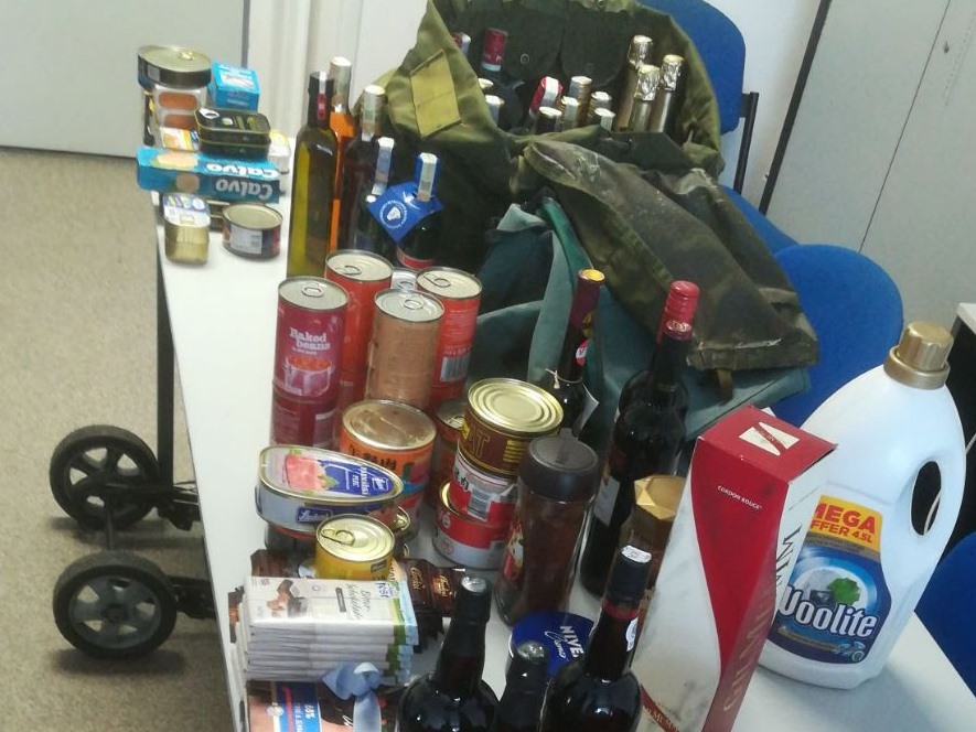 zajištěné věci, marmelády, zavařeniny, alkohol