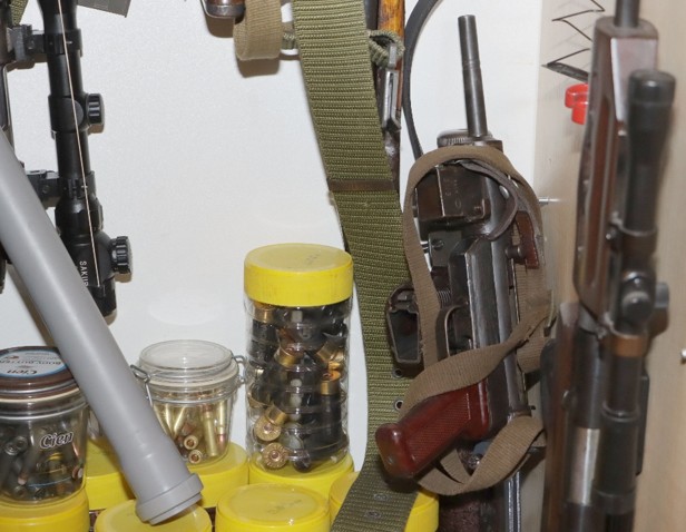 zajištěné zbraně a střelivo