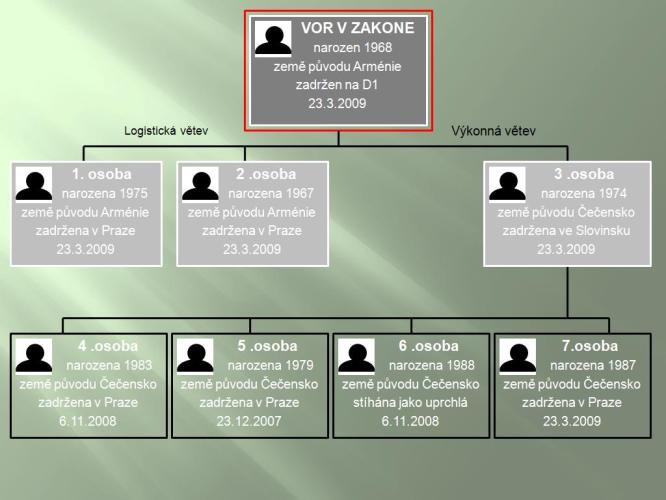 Organizační schéma skupiny 