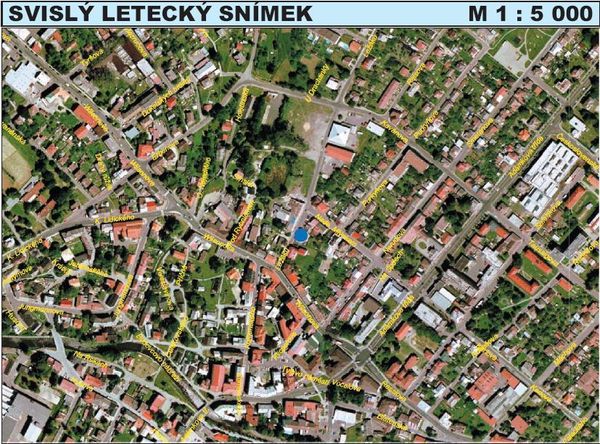 letecký snímek Hlinsko 
