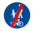 konec stezky pro chodce a cyklisty 