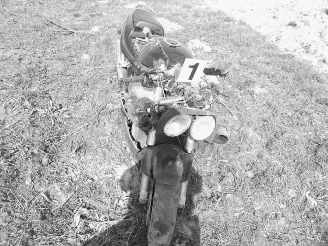 vážná havárie motocyklu 