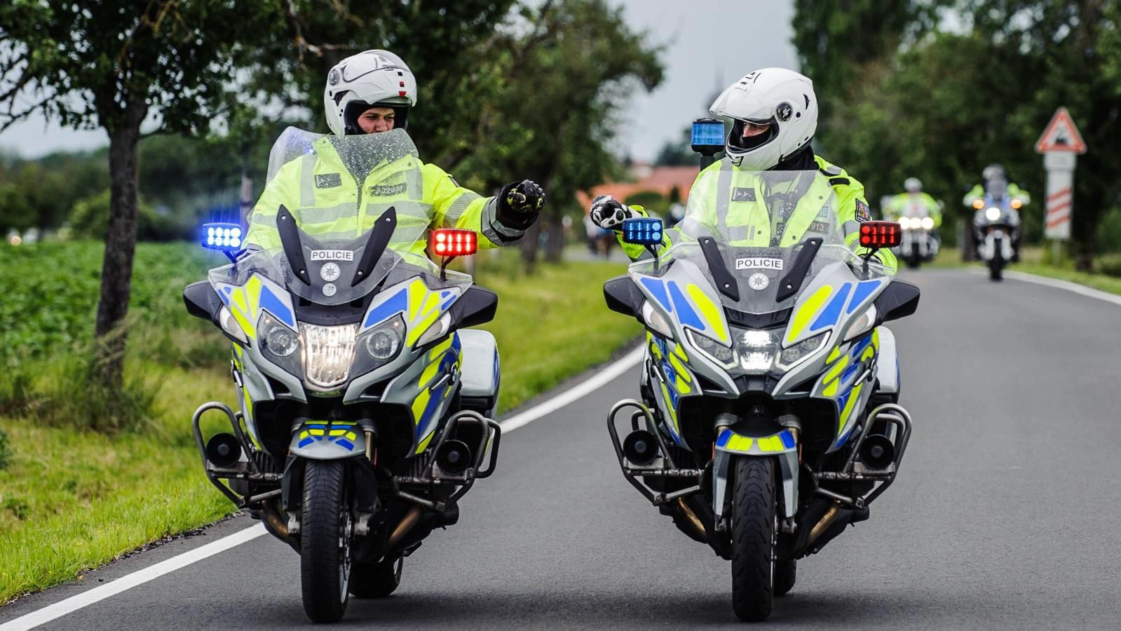 Policisté na mistrovství světa v motokrosu v Lokti