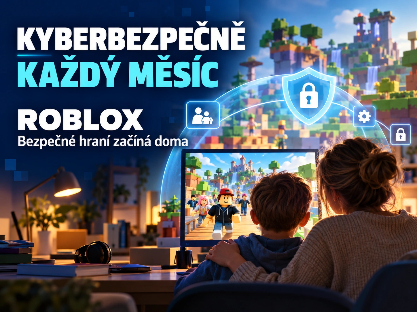 Říjnové „Kyberbezpečně každý měsíc“: Víte, s kým si vaše dítě hraje na Robloxu?