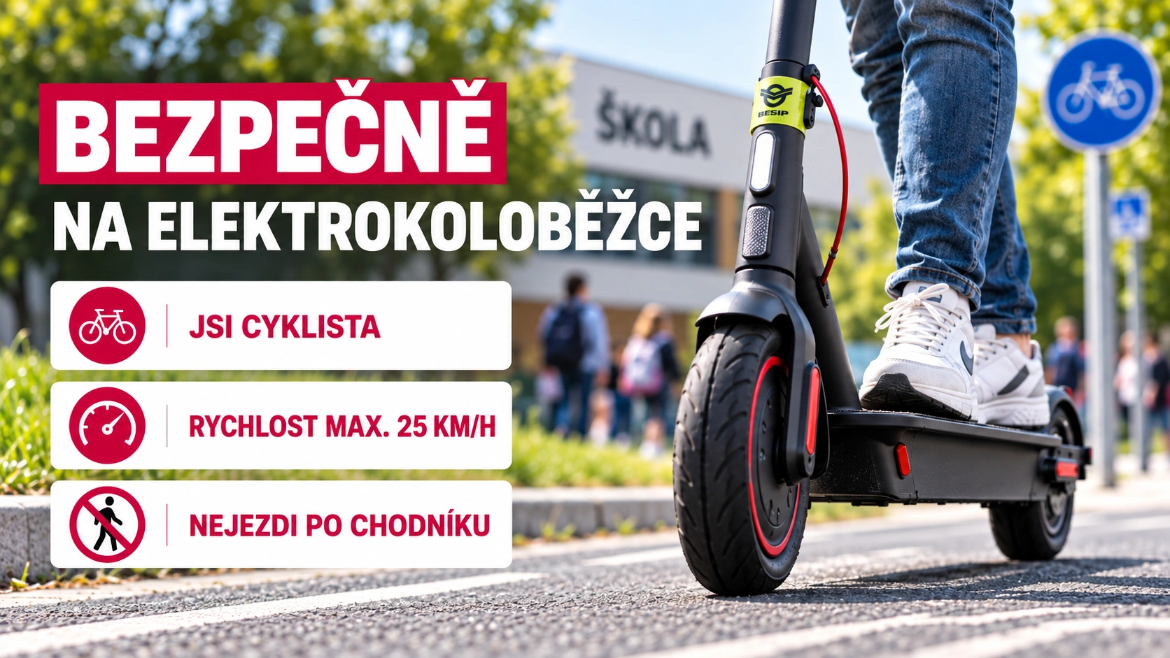 Elektrokoloběžky bezpečně a podle pravidel