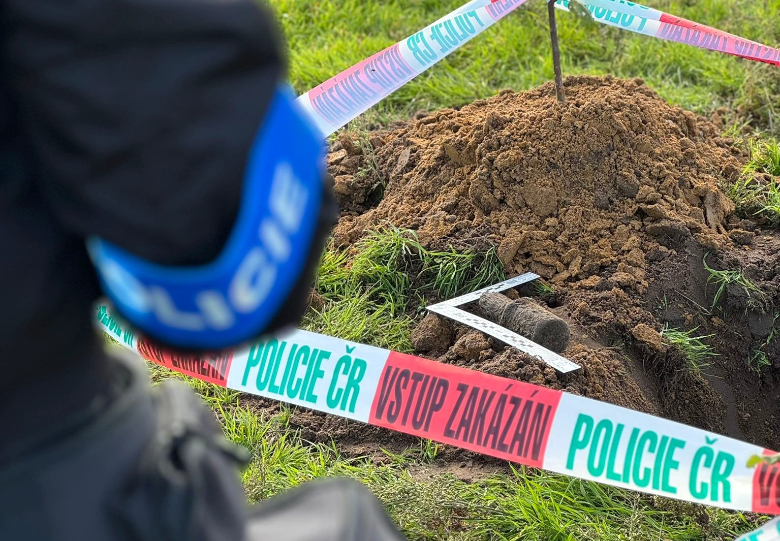 Nalezenou „munici“ dovezl na policejní služebnu