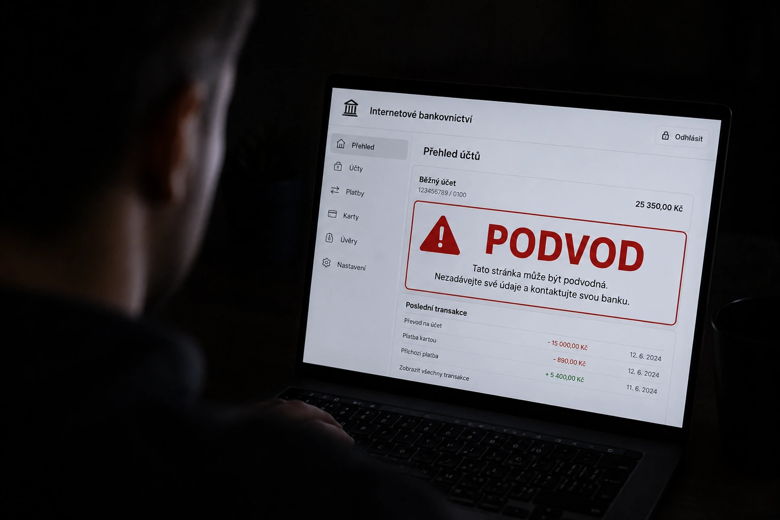 Dvě podvedené osoby a škoda téměř milion